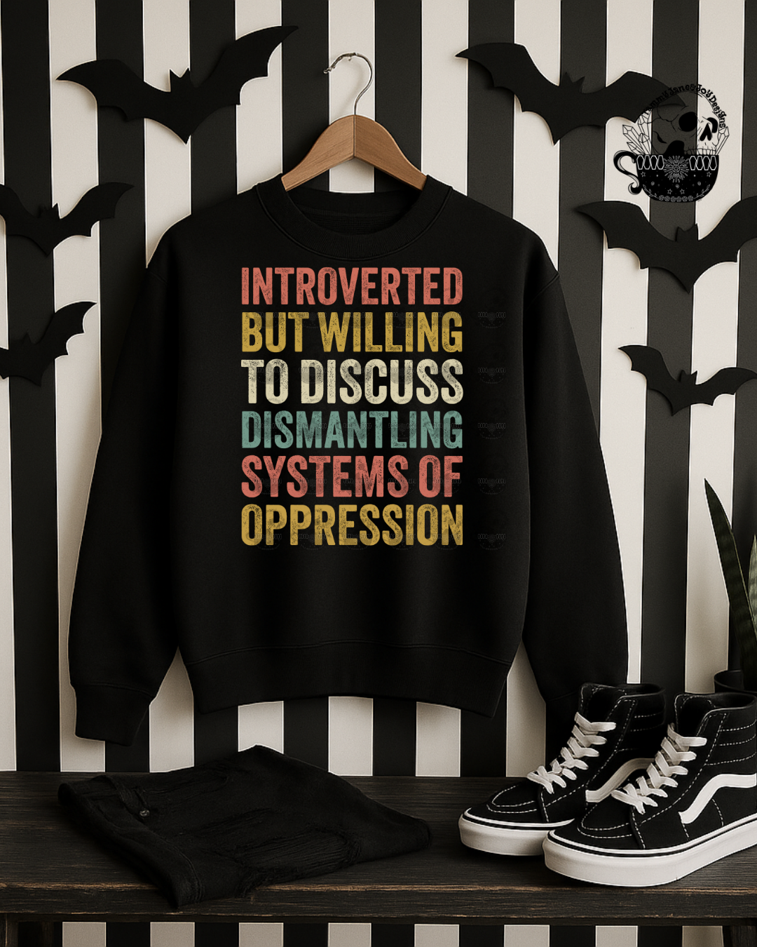 Introverted but willing to discuss