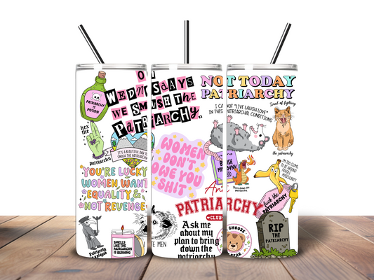 Anti Patriarchy 20 oz Stainless Steel Tumbler
