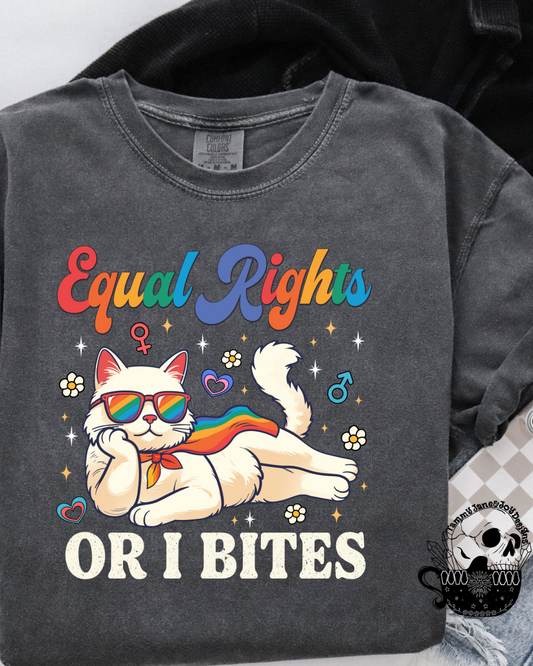 Equal Rights or I Bites Pride Cat