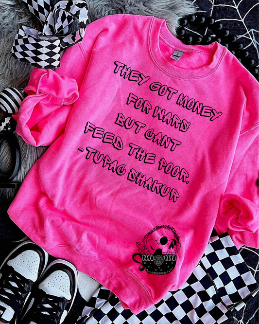 Got money for wars but can't feed the poor