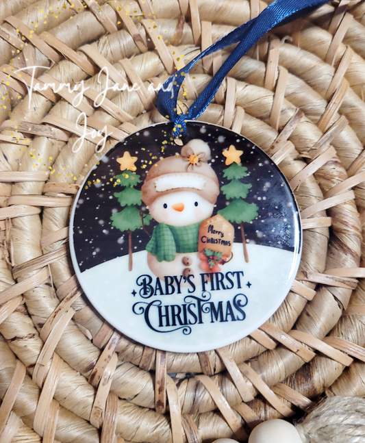 Baby's First Christmas Ceramic Ornament