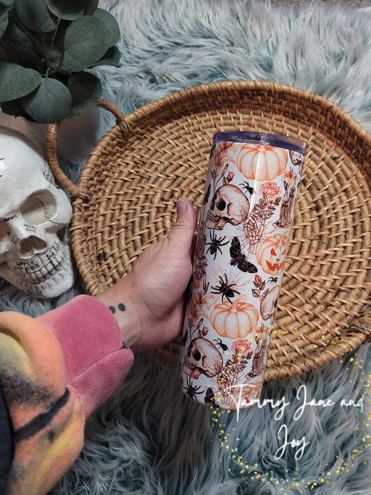 Frightful halloween tumbler