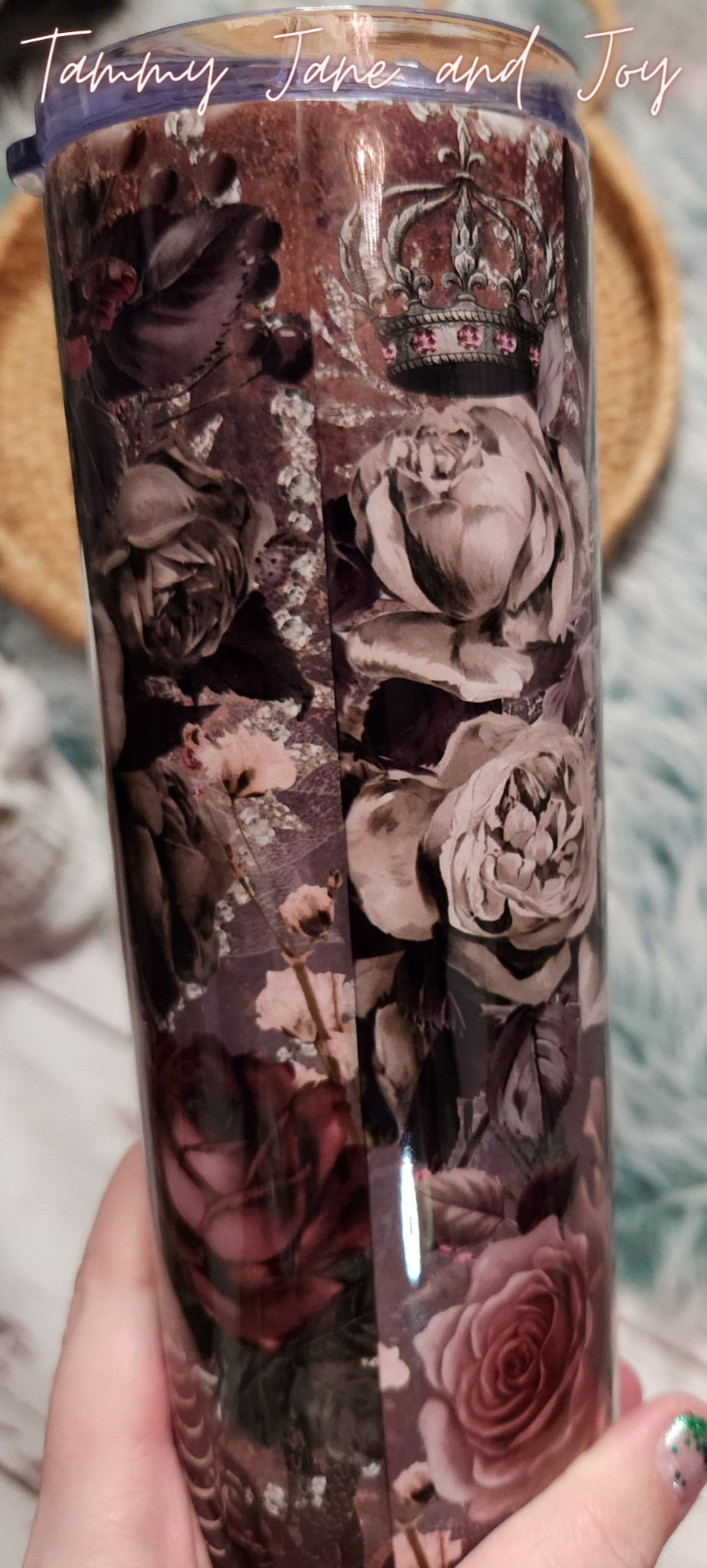 Goth Floral Tumbler