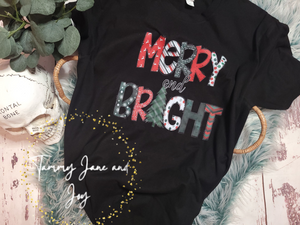 Merry and Bright (holiday patterns font)