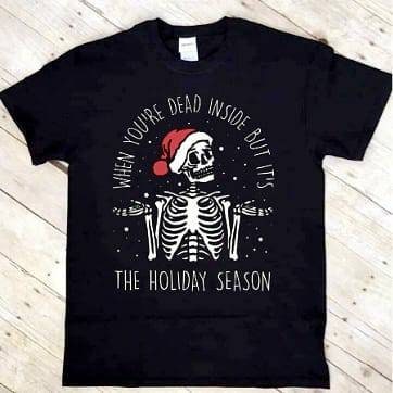 Dead Inside Christmas T-shirt